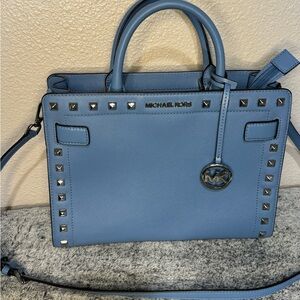 EUC Michael Kors tote purse satchel studded 12.5x9.5x5